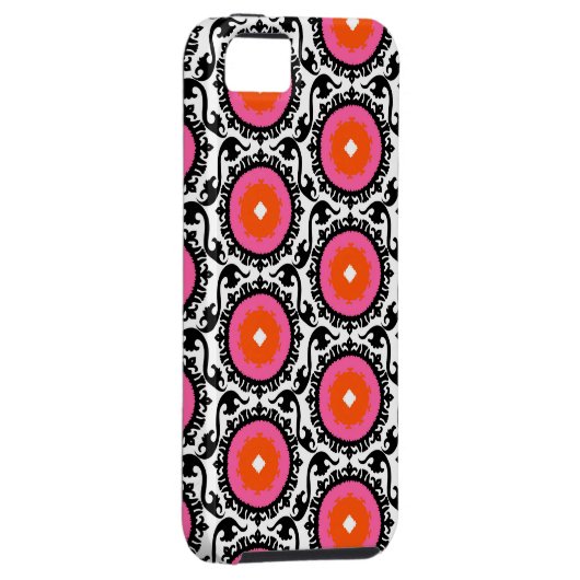 Roze Suzani Pattern Case-Mate iPhone Case (Back/Rechts)