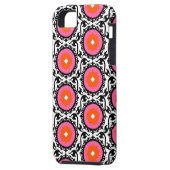 Roze Suzani Pattern Case-Mate iPhone Case (Achterkant Links)