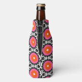 Roze Suzani Pattern Flesjeskoeler (Fles Achterkant)