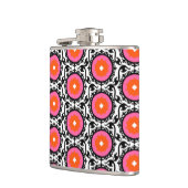 Roze Suzani Pattern Heupfles (Links)