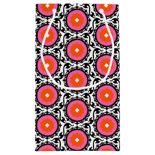 Roze Suzani Pattern Klein Cadeauzakje (Achterkant)