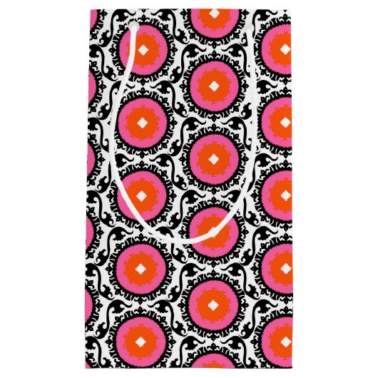 Roze Suzani Pattern Klein Cadeauzakje (Voorkant)