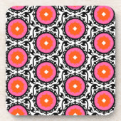 Roze Suzani Pattern Onderzetter (Voorkant)