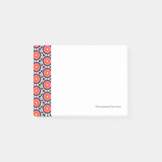 Roze Suzani Pattern Post-it® Notes (Voorkant)