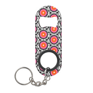 Roze Suzani Pattern Sleutelhanger Flessenopener