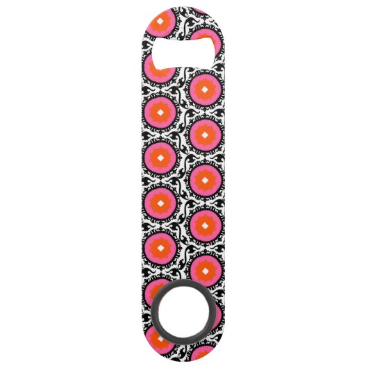 Roze Suzani Pattern Speed Flessenopener (Achterkant)