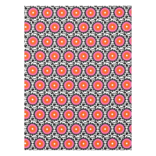 Roze Suzani Pattern Tafelkleed (Voorkant)