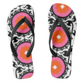 Roze Suzani Pattern Teenslippers (Voetbed)