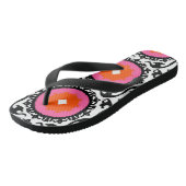 Roze Suzani Pattern Teenslippers (Schuin)