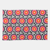 Roze Suzani Pattern Theedoek (Horizontaal)