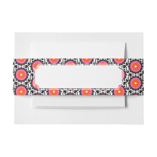 Roze Suzani Pattern Uitnodigingen Wikkel