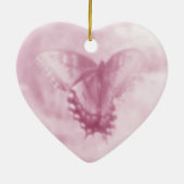 Roze Swallowtail Butterfly Hanging Ornament (Achterkant)