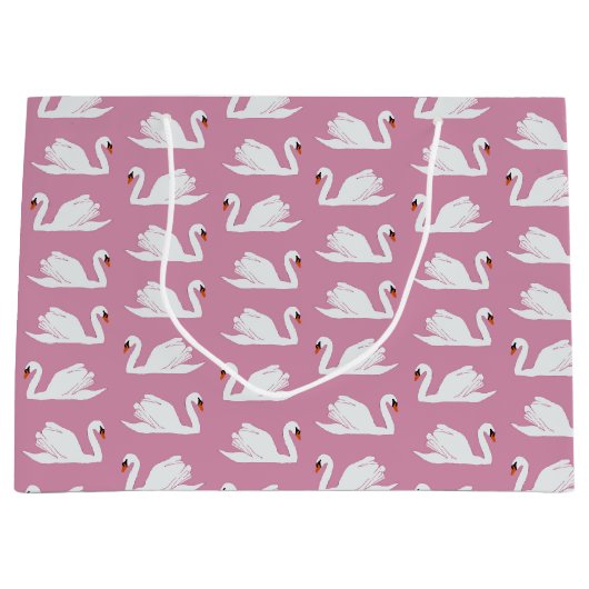 Roze Swan Groot Cadeauzakje (Voorkant)