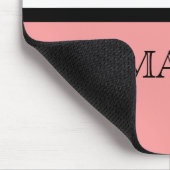 Roze Swanky Fleur De Lis Mousepad Muismat (Hoek)