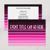 roze swatch kaart (Voorkant / Achterkant)