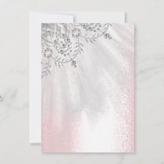 Roze Sweet 16 Bruidsjurk Zilver Grijs Diamanten Ju Kaart (Achterkant)