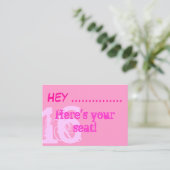  Roze Sweet 16-gebarentjes Plaatskaartje (Staand voorkant)