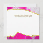 Roze SWEET 16 Modern Unieke 16e verjaardag Kaart (Achterkant)