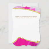 Roze SWEET 16 Moderne unieke 16e verjaardag Kaart (Achterkant)