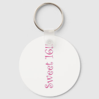 Roze Sweet 16 Sleutelhanger