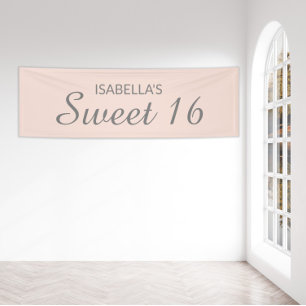 Roze Sweet 16 Spandoek
