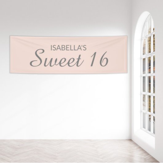 Roze Sweet 16 Spandoek