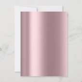 Roze Sweet 16th Bruidsboeket Zilveren Grijs Roze M Kaart (Achterkant)