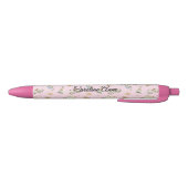 Roze Sweet Baby Girl, naam, zwarte inkt Zwarte Inkt Pen (Bodem)