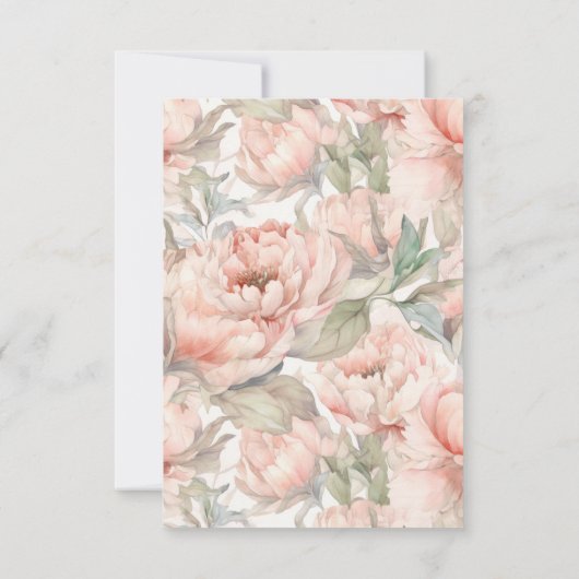 Roze Sweet Ballerina Bedankkaart (Achterkant)