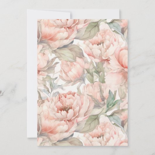 Roze Sweet Ballerina Birthday Uitnodiging (Achterkant)