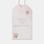 Roze Sweet Ballerina Cadeaulabel (Achterkant)