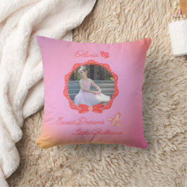 Roze "Sweet Dreams Little Ballerina" Custom Kussen
