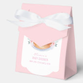 Roze Sweet Floral Cutie Pie Raspberry Baby shower Bedankdoosjes (Voorkant)