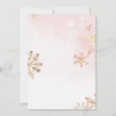 Roze Sweet Gingerbread Kerstmeisje Verjaardag Kaart (Achterkant)