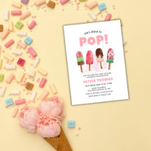 Roze Sweet Ice Cream klaar voor Pop Baby shower