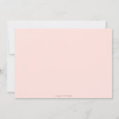 Roze Sweet Mason Jar & Wood Baby shower Uitnodigen Kaart (Achterkant)