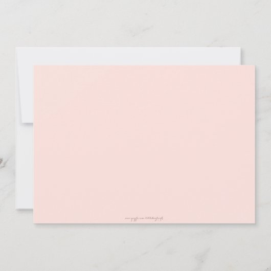 Roze Sweet Mason Jar & Wood Baby shower Uitnodigen Kaart (Achterkant)