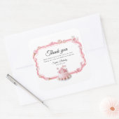 Roze Sweet One Verjaardag Favor Stickers (Envelop)