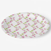  roze Sweet Pea Flower Art Papieren Bordje (Gekanteld)