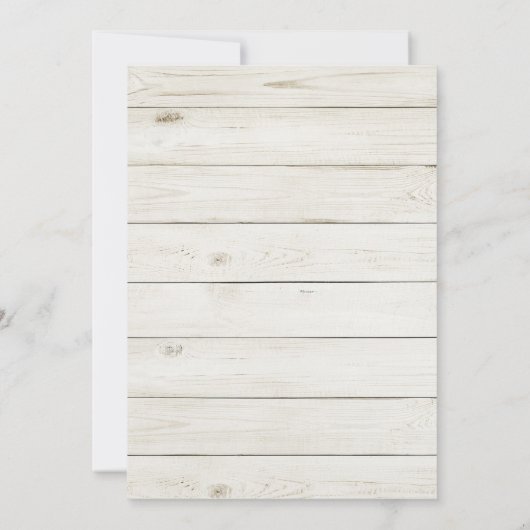 Roze Sweet Rustic Woodland Animal 1e verjaardag Kaart (Achterkant)