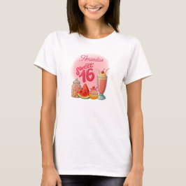 Roze Sweet Sixteen T-shirt