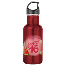 Roze Sweet Sixteen waterfles