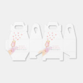 Roze Sweetheart Champagne Valentijns Baby shower Bedankdoosjes (Uitgevouwen)