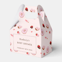 Roze Sweetheart Donuts Valentijns Baby shower