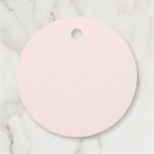 Roze Sweetheart Donuts Valentijns Baby shower Bedankjes Labels (Achterkant)