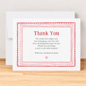 Roze Sweetheart Meisje Baby shower Bedankkaart