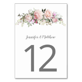 Roze Sweetheart Rozen Waterverf Bloemen | Kaart