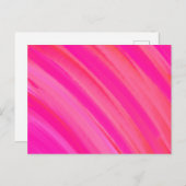 Roze Swirl Abstract Briefkaart (Voorkant / Achterkant)