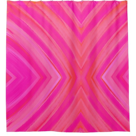 Roze Swirl Abstract Douchegordijn (Voorkant)