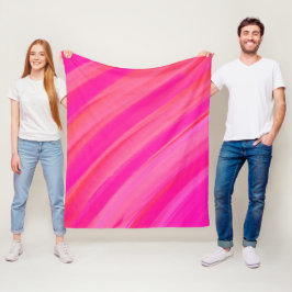 Roze Swirl Abstract Fleece Deken